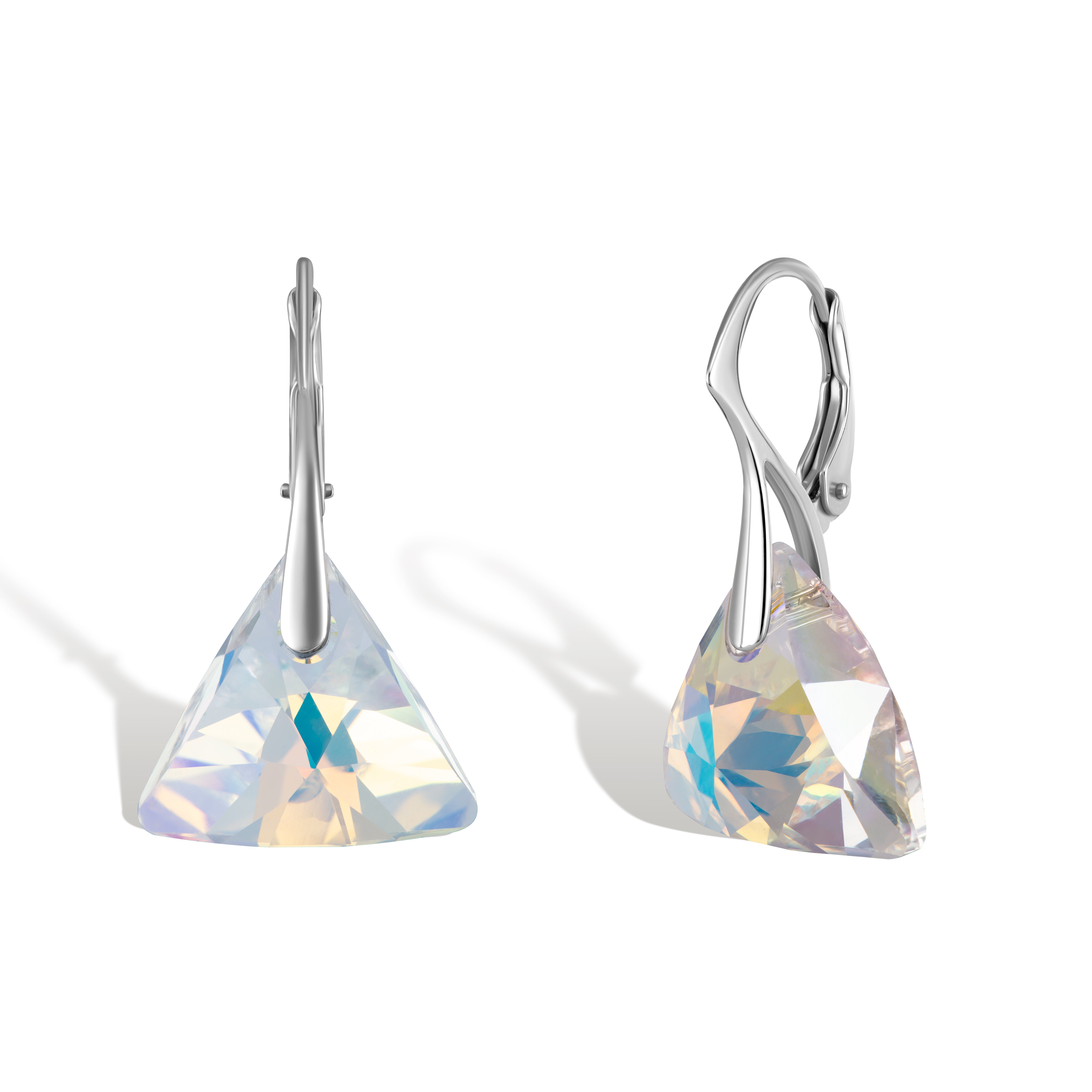 Cleopatra SS - Σκουλαρίκια επιροδιωμένα και Kρύσταλλοι Αυστρίας® - Crystal AB