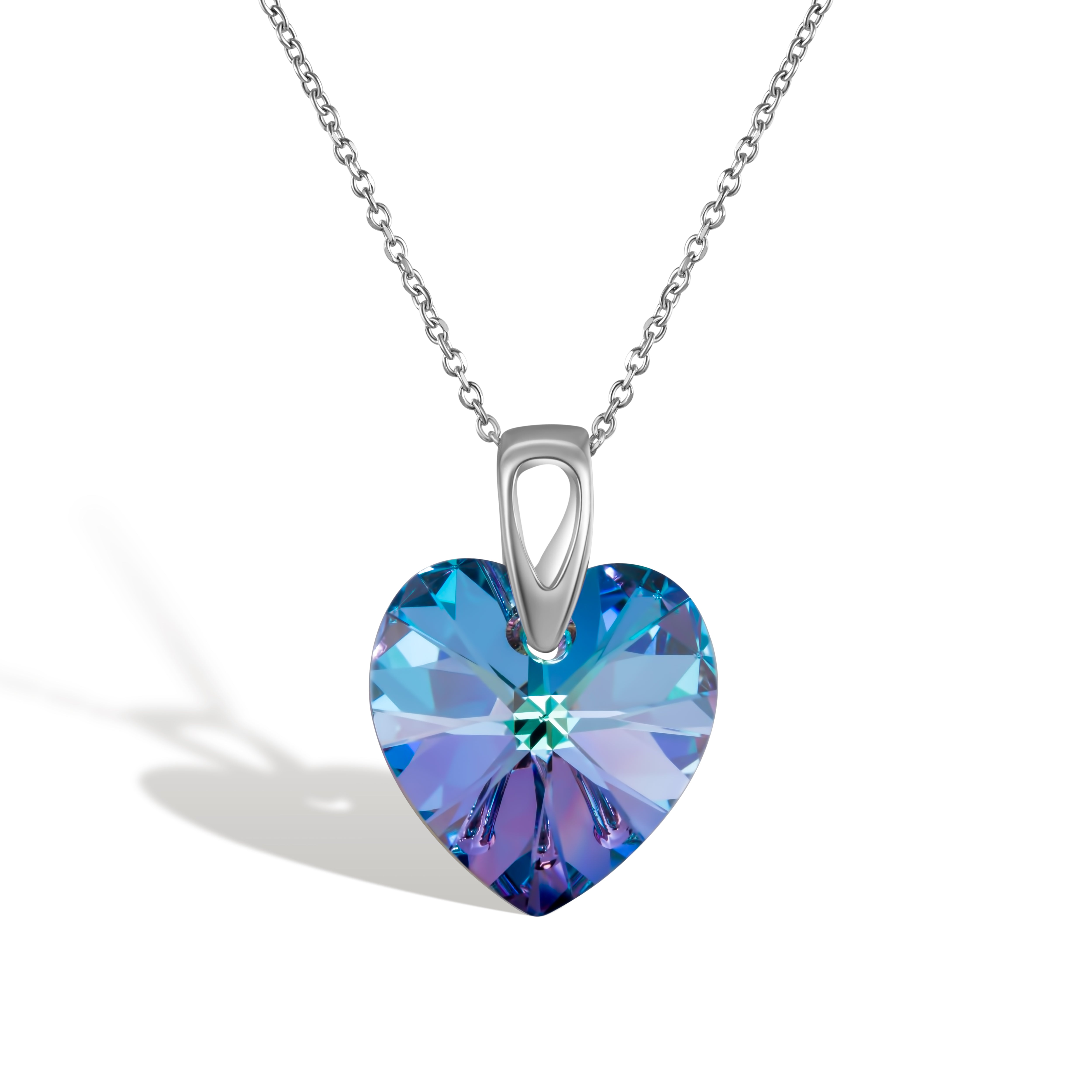 Amore Eterno SS - Κολιέ επιροδιωμένο και κρύσταλλος Αυστρίας® - Vitrail Light