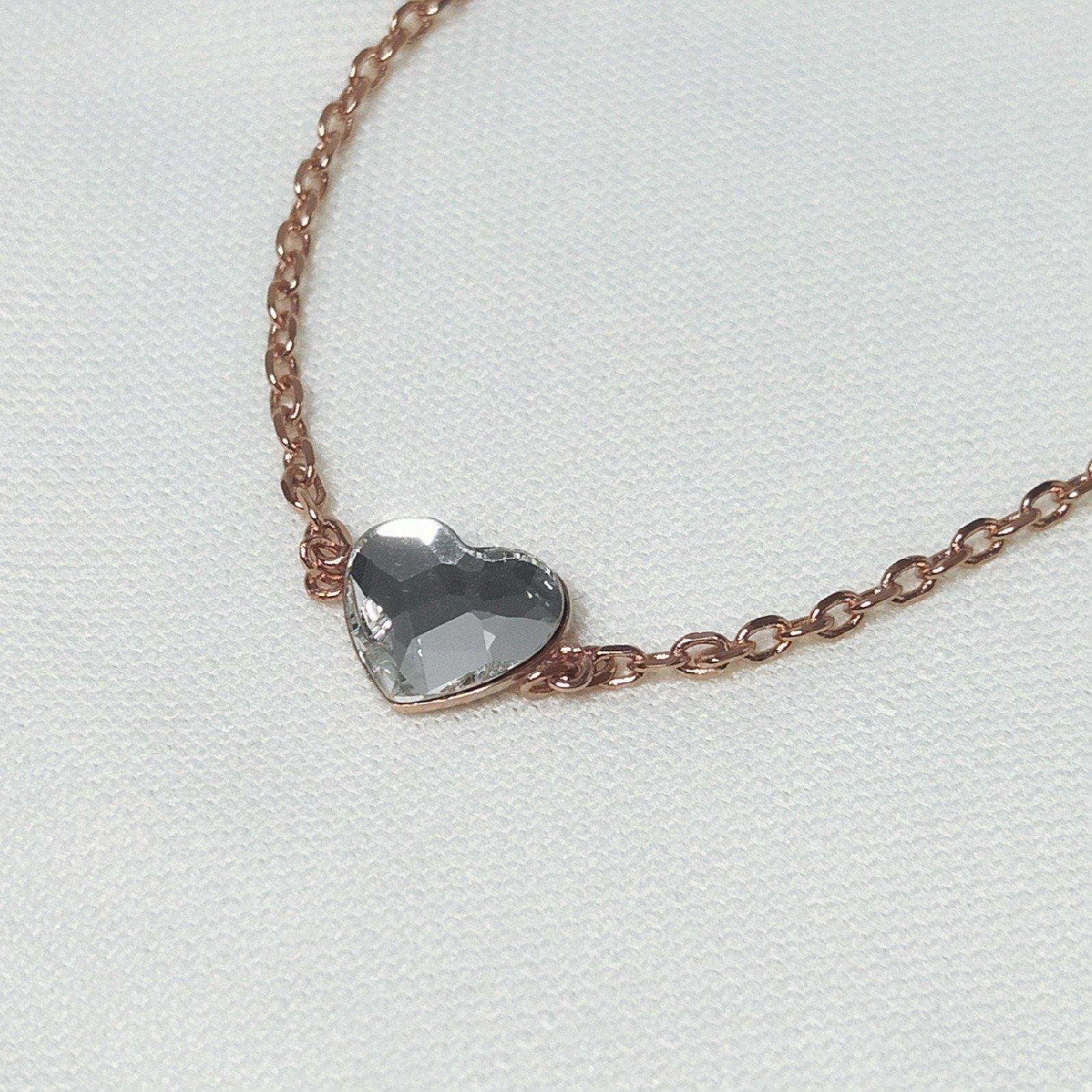One Love - 18K Rose Gold Plated with Swarovski Crystal - Sensa Milano