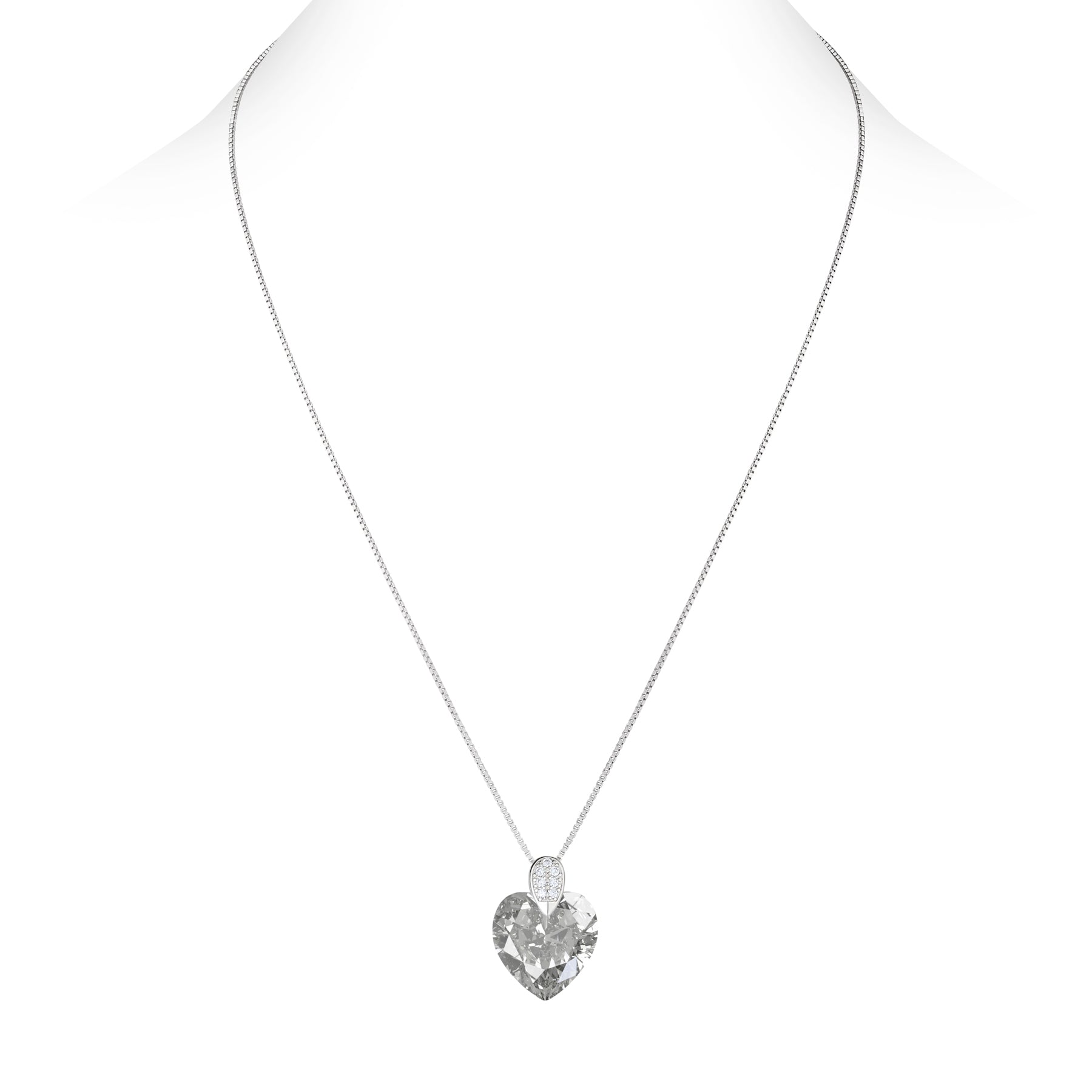 Amore Eterno – Κολιέ ασήμι 925 και κρύσταλλος Αυστρίας® - Crystal White