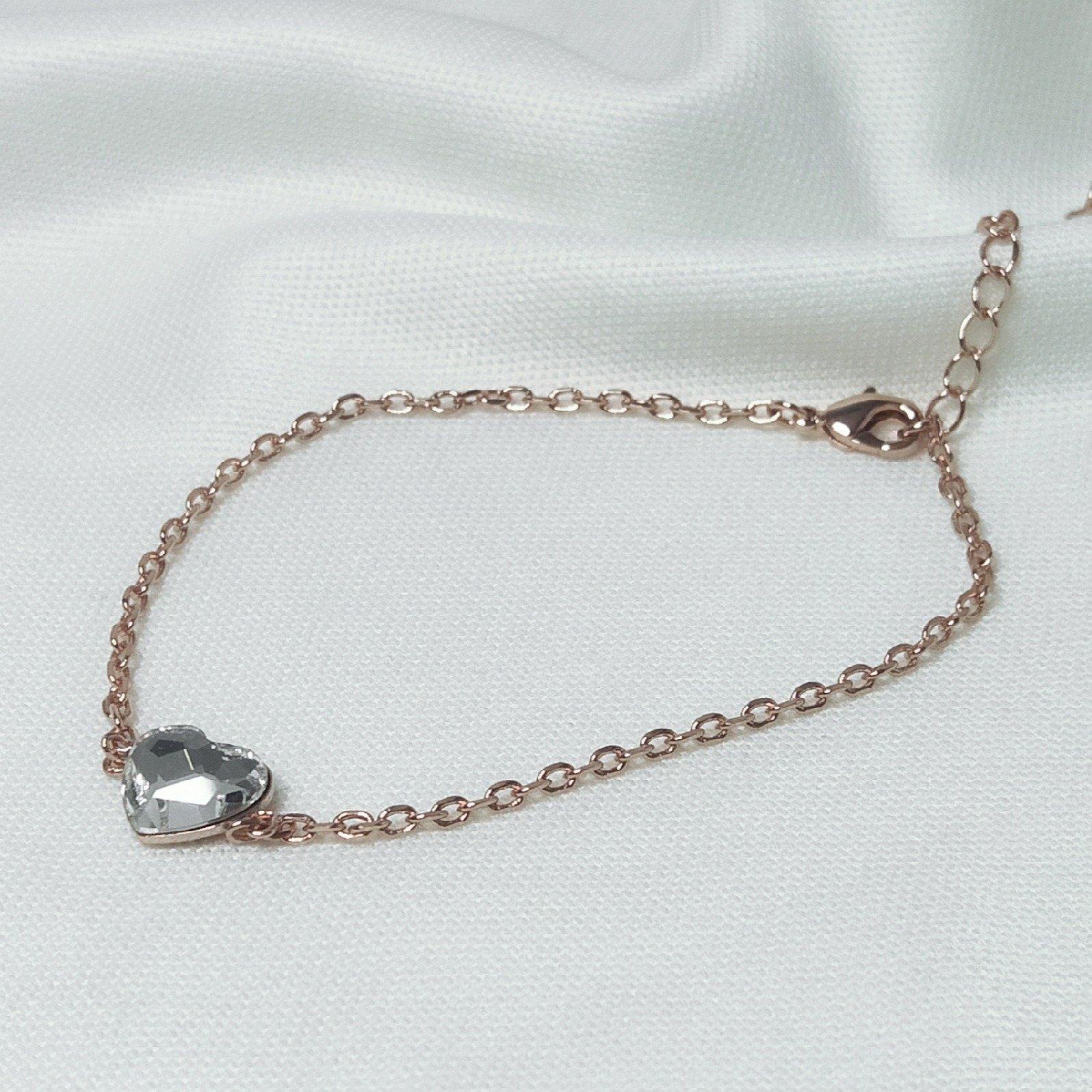 One Love - 18K Rose Gold Plated with Swarovski Crystal - Sensa Milano