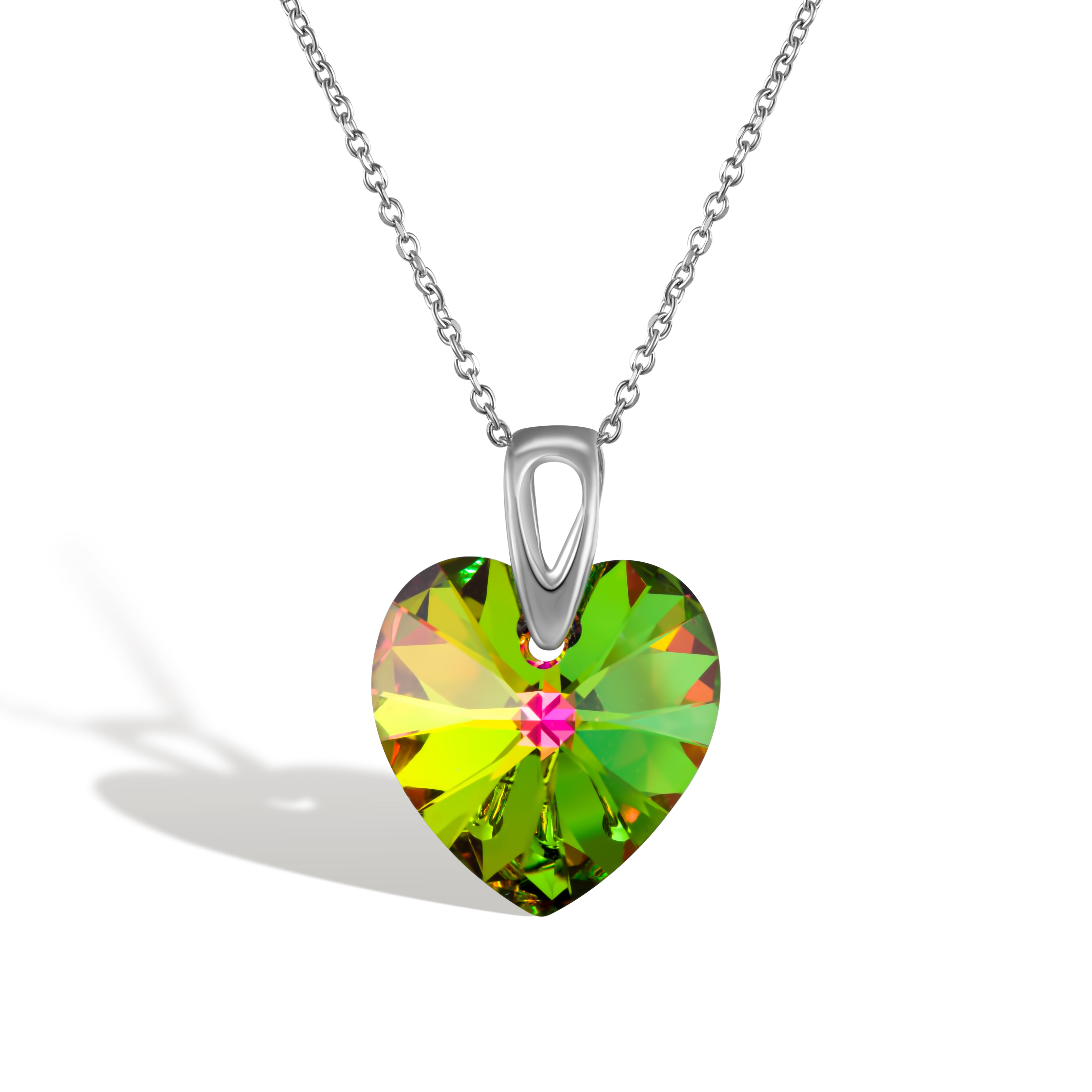 Amore Eterno SS - Κολιέ επιροδιωμένο και κρύσταλλος Αυστρίας® - Vitrail Medium