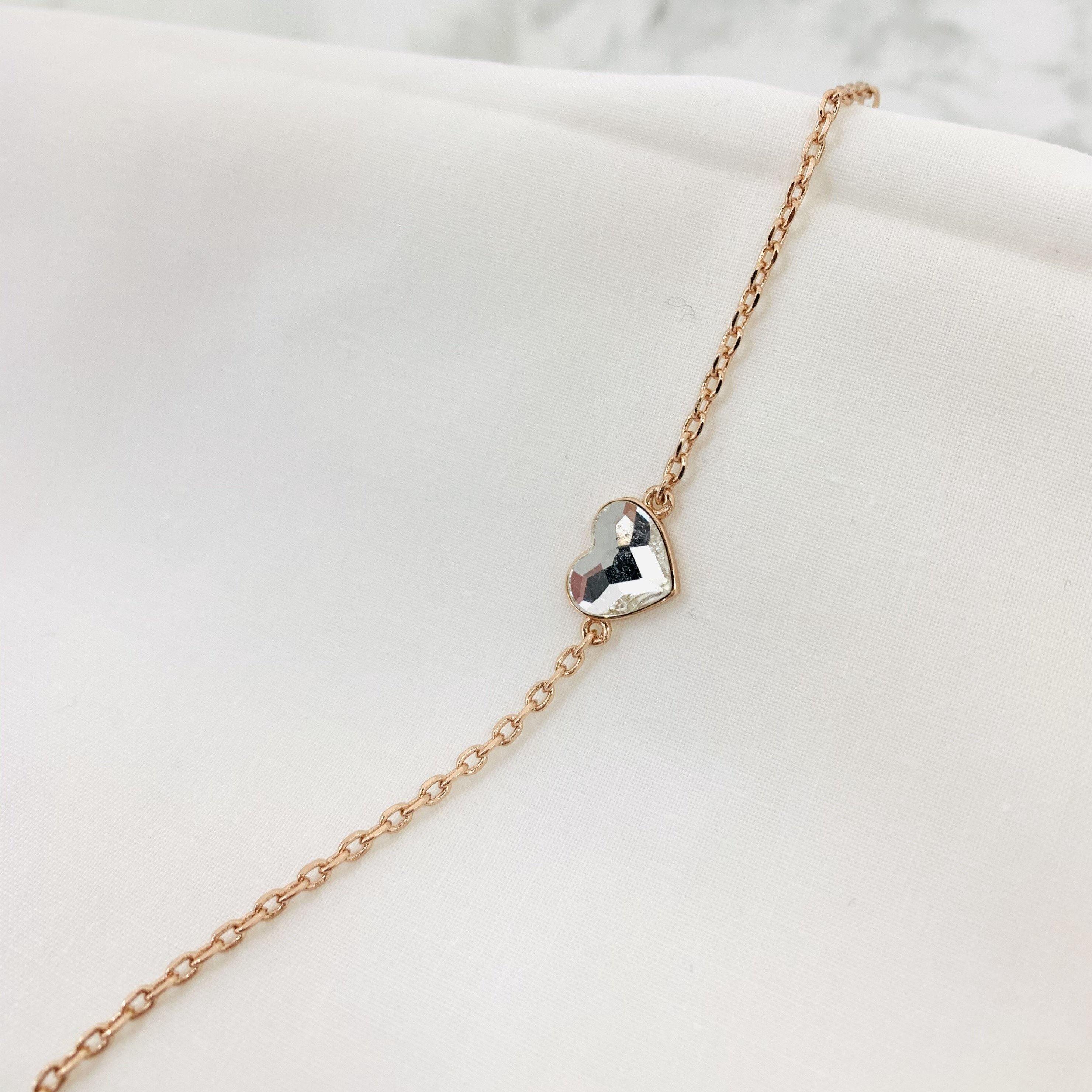 One Love - 18K Rose Gold Plated with Swarovski Crystal - Sensa Milano